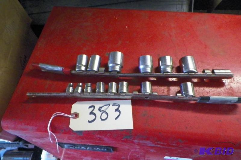 lot 383 image: 2 Socket Sets 1 Craftsman