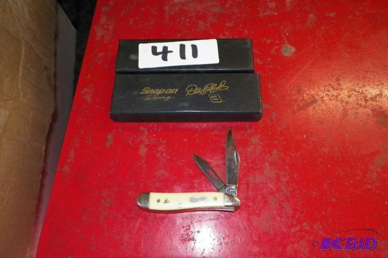 lot 411 image: Snap-on Dale Earnhardt Sr. Case Knife Snap-on Logo is Weak
