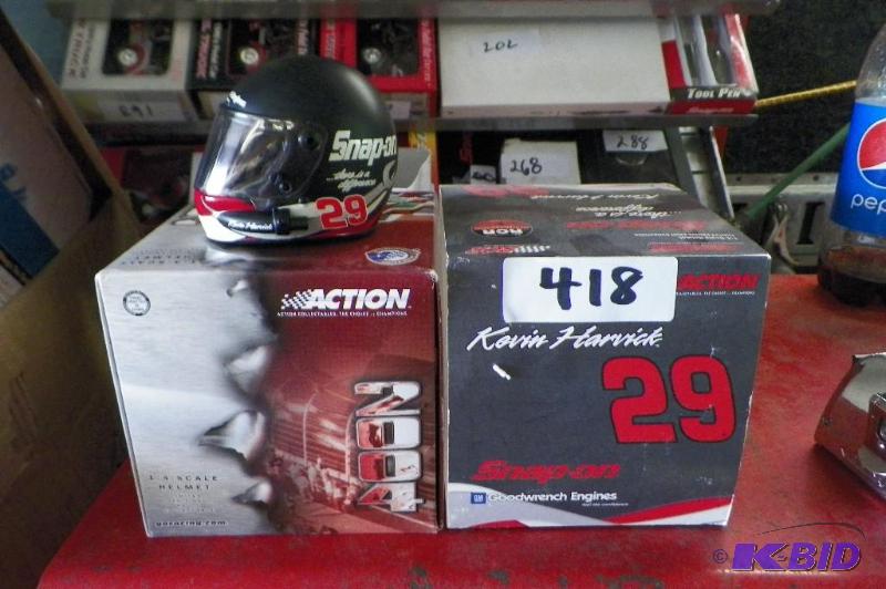 lot 418 image: Snap-on Kevin Harvick Mini Helmet Comes wStand