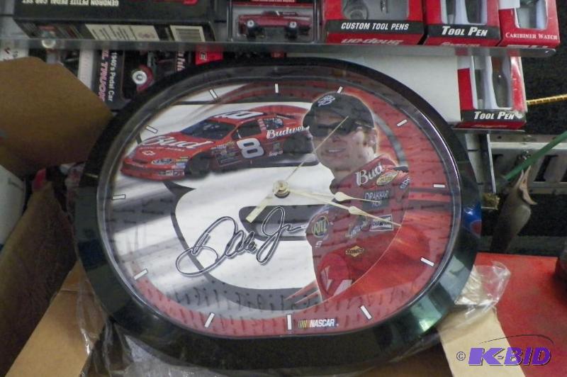 lot 430 image: Snap-on Dale Earnhardt Jr. Oval Clock 15 x 13