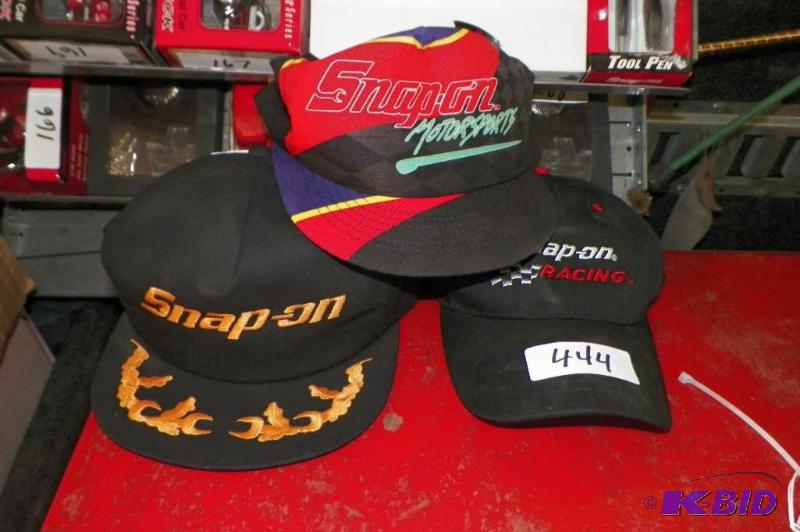 lot 444 image: 3 New Snap-on Baseball Caps
