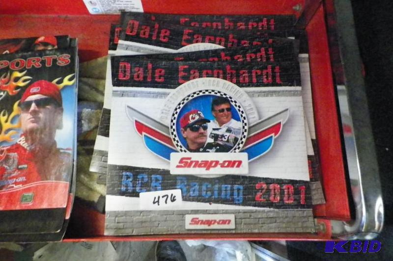 lot 476 image: 7 2001 Snap-on Dale Earnhardt Sr. Past Calendars