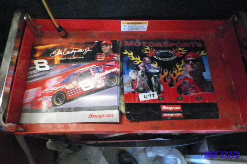 lot 477 image: Two 2002 Two 2004 Snap-on Dale Earnhardt Jr. Past Calendars