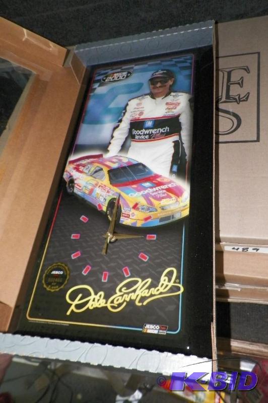 lot 490 image: Jebco Dale Earnhardt Sr. 2000 Clock 11 x 21 New in Box