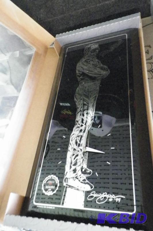 lot 491 image: Jebco Dale Earnhardt Sr. Clock 11 x 21 New in Box