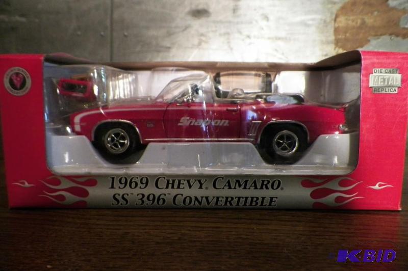 lot 547 image: Snap-on  1969 Chevy Camaro SS 396 Convertible Bank