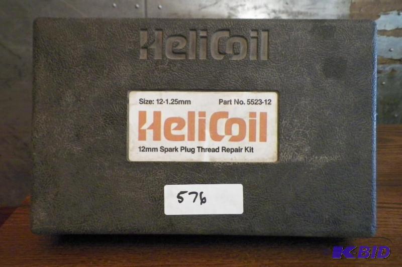lot 576 image: Helicoil 12 mm Spark Plug Thread Repair Kit
