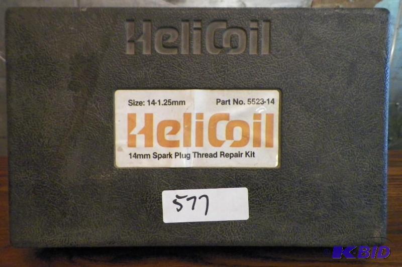 lot 577 image: Helicoil 14 mm Spark Plug Thread Repair Kit