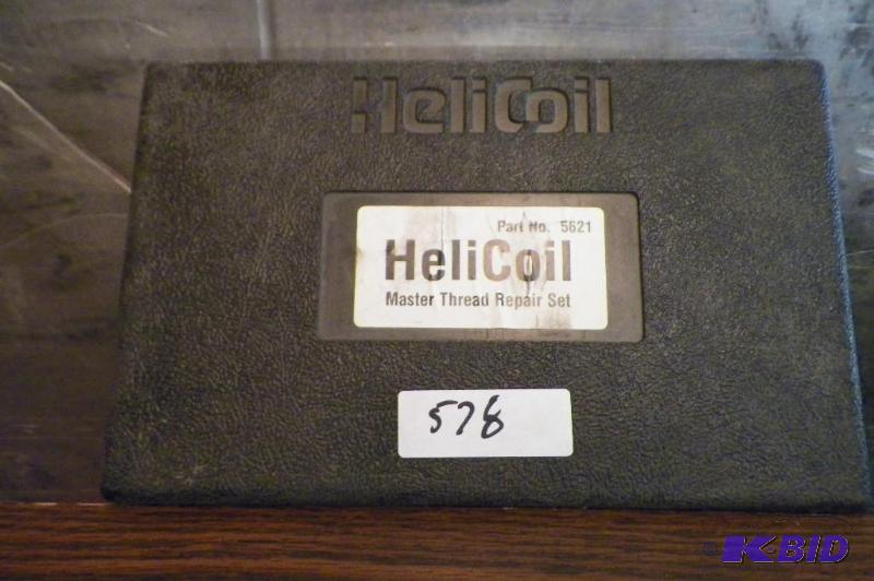 lot 578 image: Helicoil Master Thread Repair Set with Drill Bits