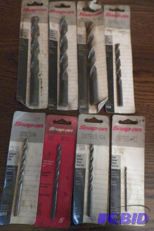 lot 580 image: 8 New Snap-on Drill Bits