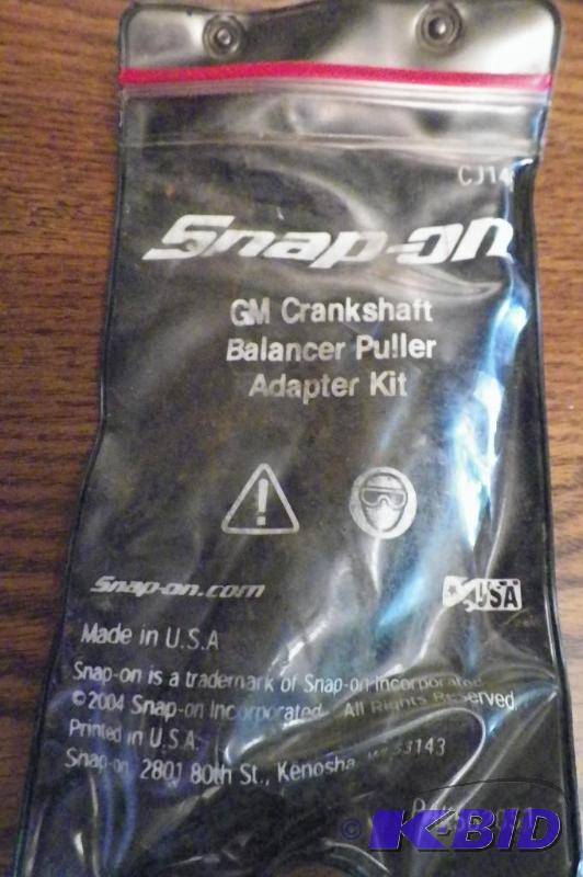 lot 581 image: Snap-on GM Crank Shaft Balancer Polar Adapter Kit