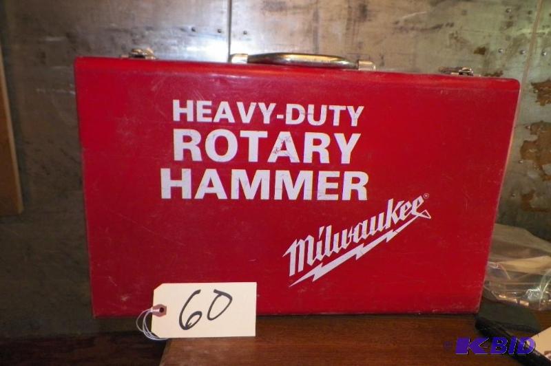 lot 60 image: Milwaukee Heavy Duty Hammer Drill Metal Case Box Only
