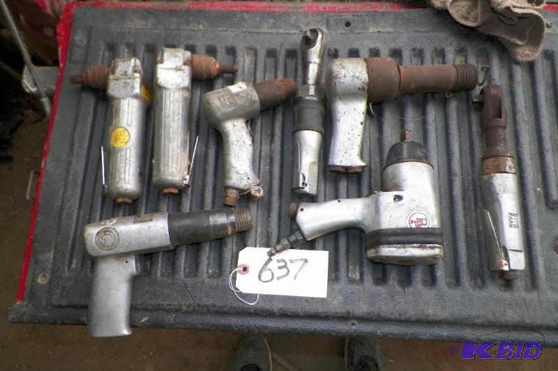 lot 637 image: As  Is, For Parts, 8 Air Tools