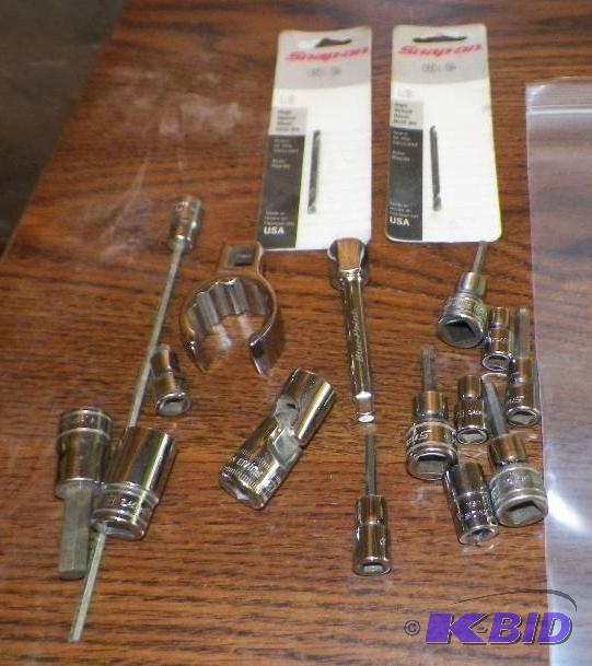 lot 66 image: Snap-on Sockets Shown w2 Drill Bits