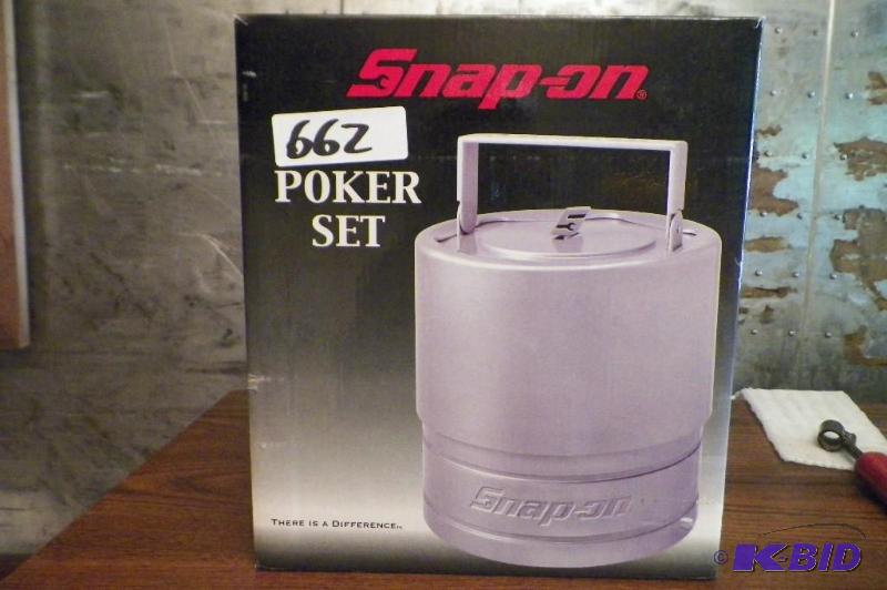 lot 662 image: Snap-on Stainless Steel Poker Set