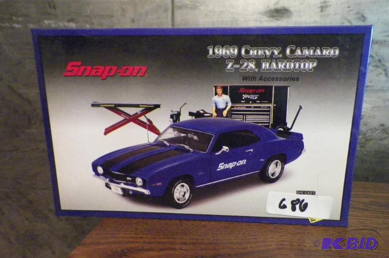 lot 686 image: Snap-on 1969 Chevy Camaro Z28 Hardtop wTool Box