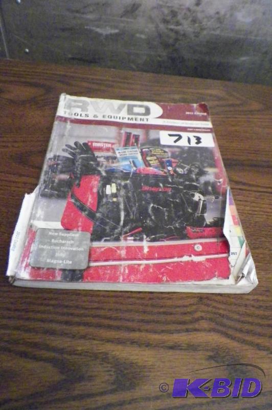 lot 713 image: RWD Tools & Equipment 2011 Catalog Cover in Rough Condition