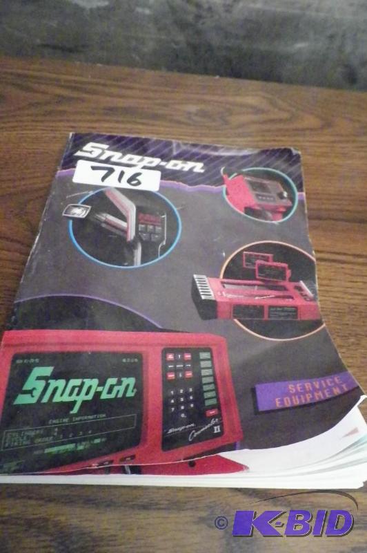 lot 716 image: Snap-on Quality Tools and Service Equipment Sales Catalog