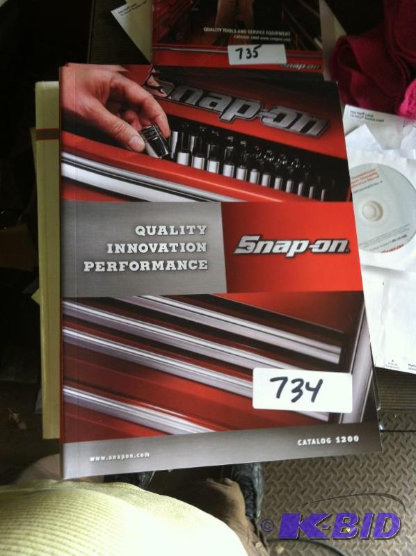 lot 734 image: Snap-on Catalog 1200