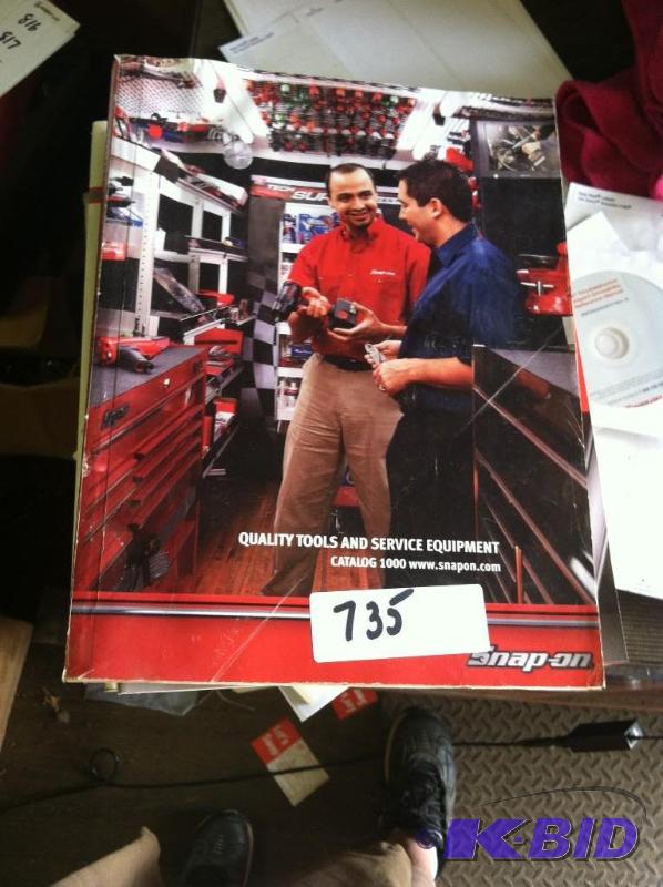 lot 735 image: Snap-on Catalog 1000