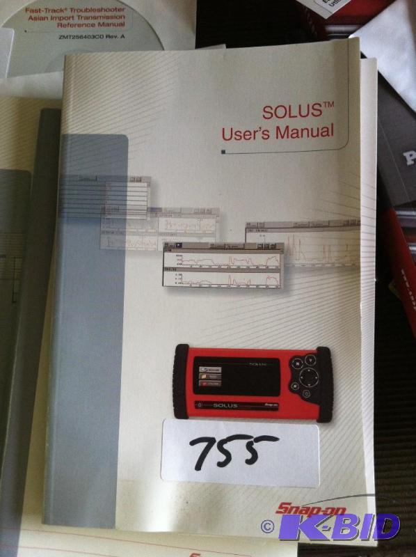 lot 755 image: Snap-on Solus Users Manual 2005