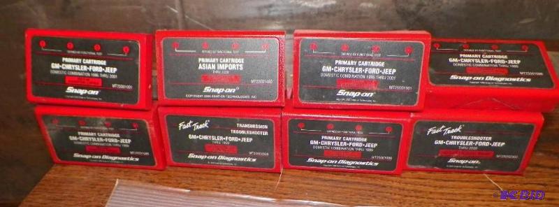 lot 76 image: Set of 8 Snap-on Troubleshooter Cartridges