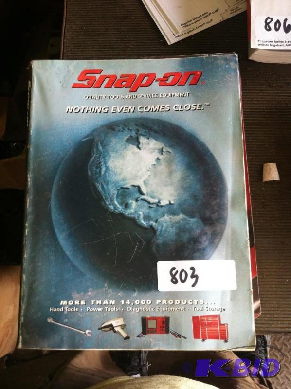 lot 803 image: Snap-on Catalog 400