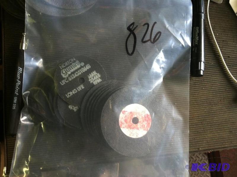 lot 826 image: 10 New Mercer 4 inch Disks & 10 3 inch