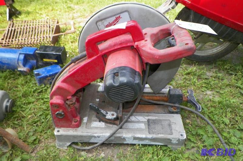 lot 863 image: Milwaukee 14 Abrasive Cut off Machine Model No.6180-20 Does Not Work