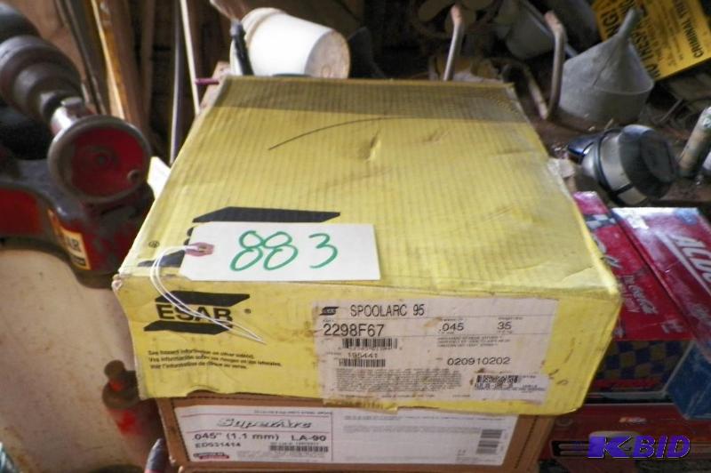 lot 883 image: Spoolarc .045 Diameter Welding Wire 35lbs. New Unopened