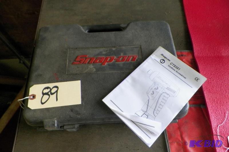 lot 89 image: Snap-on CTS561 Empty Case wManuel