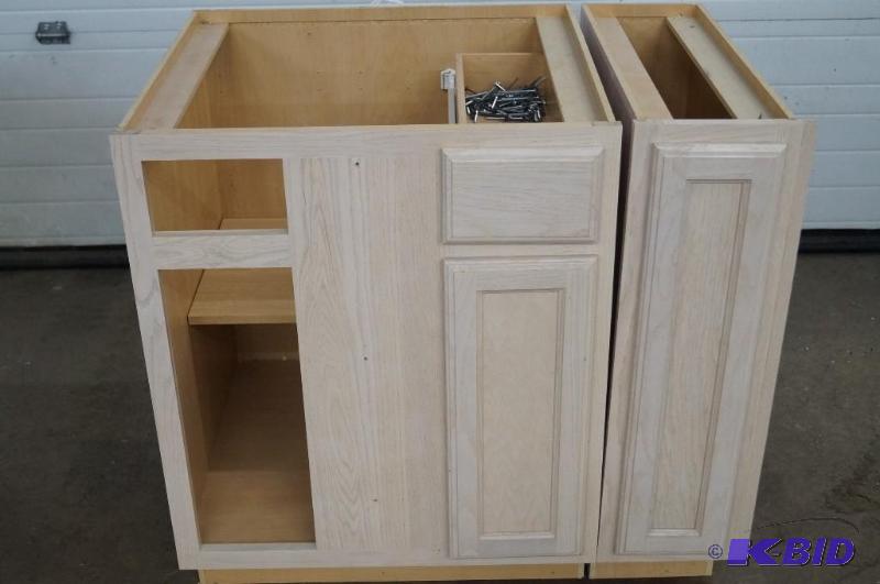 Oak cabinets