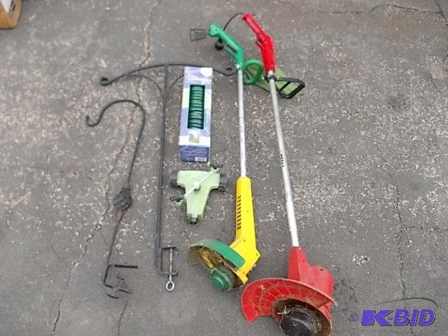 lot 10 image: Lot Of Lawn Care Related 2-Electric Weed Whi...