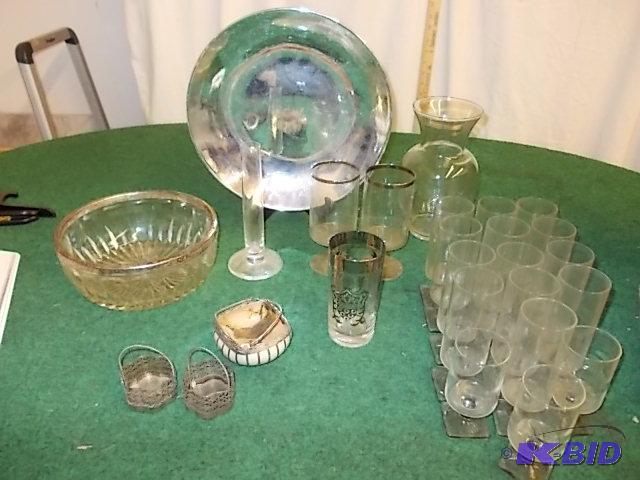 lot 37 image: Isaac Mizrhai&nbspSilver Platter, Assorted G...
