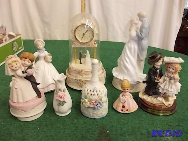 lot 53 image: Assortment Of Statues & Music Boxes...