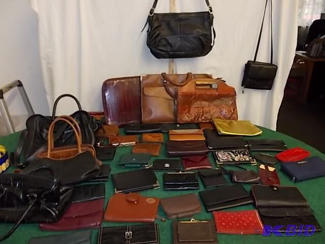 lot 75 image: Large Lot Of Purses, Hand Bags, Wallets, Coin...