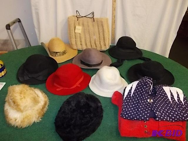 lot 76 image: Lot Of Assorted Hats (Wool, Lamb Fur, Cashmer...