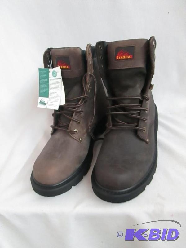 lot 46 image: Itasca Force 10 Plain-Toe 8 Work Boot