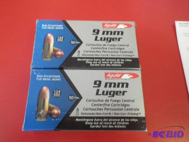 2 New full boxes 9mm ammo...