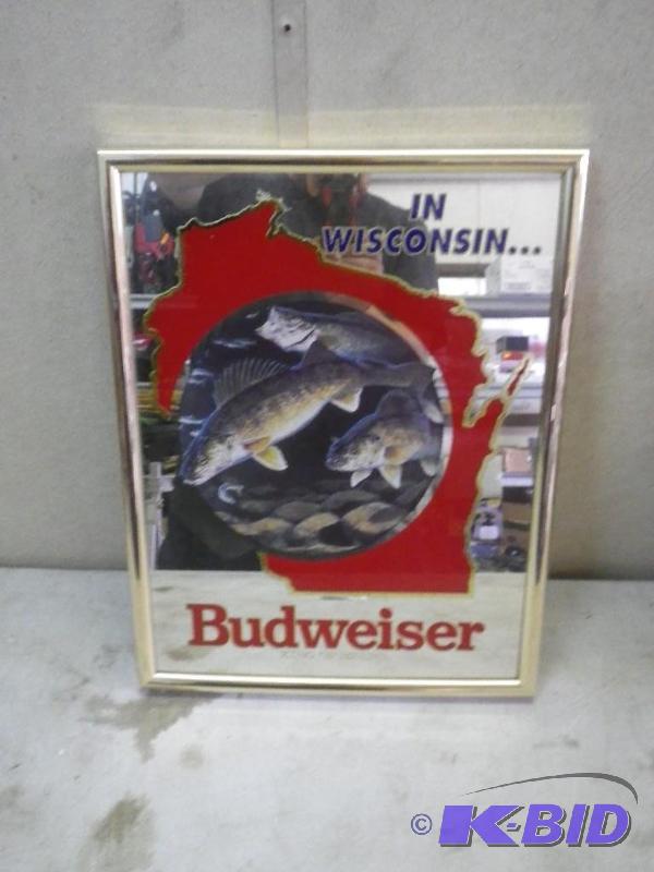 Budweiser Wisconsin mirror...