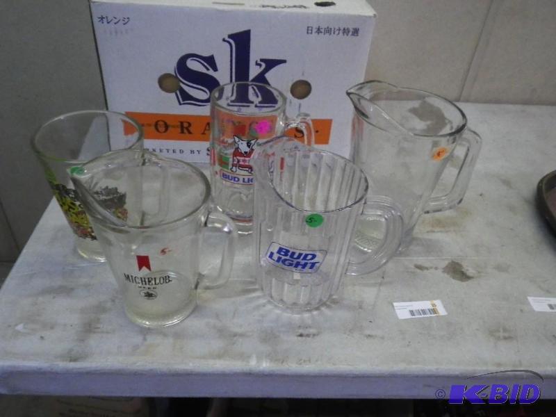 Lot of beer mugs and pitchers...