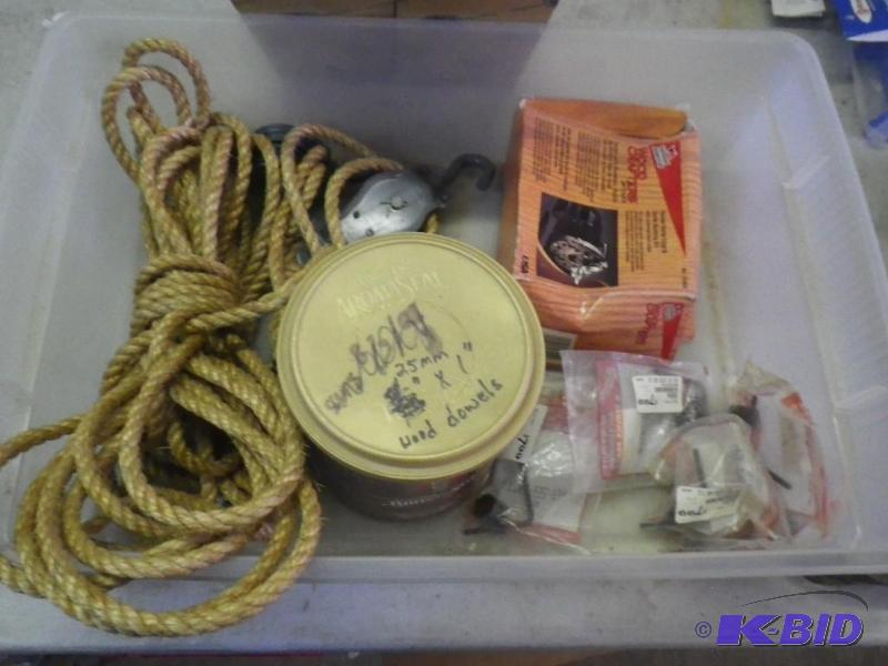 woodworking tools, belt sander belts, dowels,...