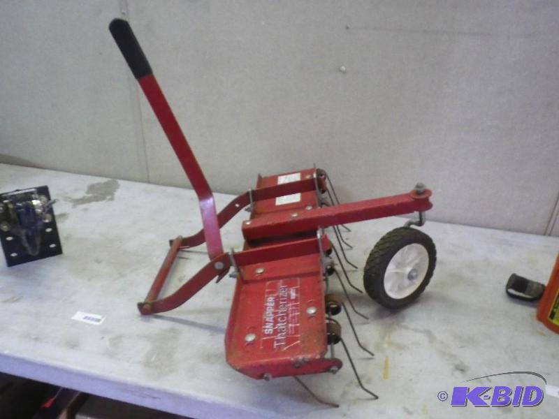 Dethatcher for rear snapper mower...