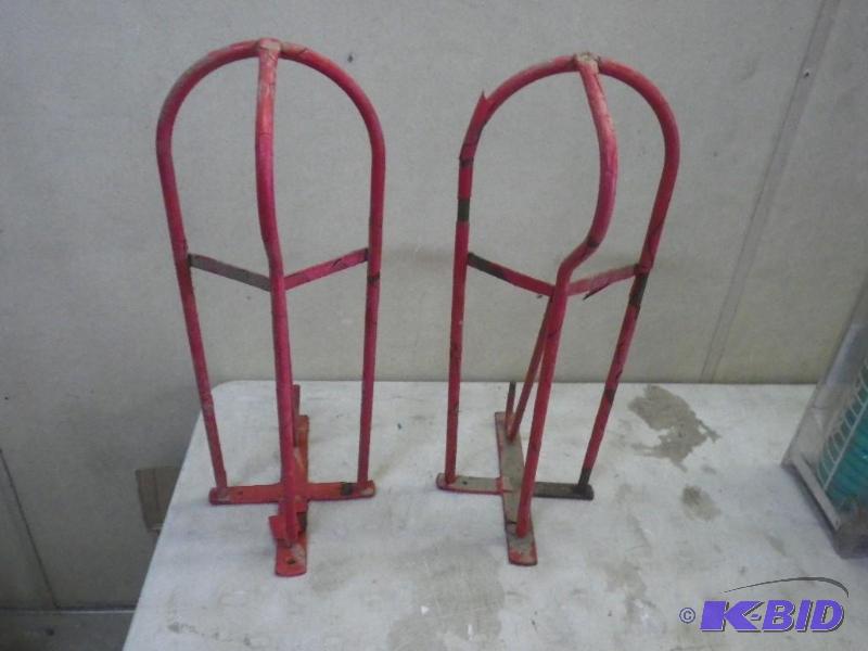 2 wall mount saddle holders...