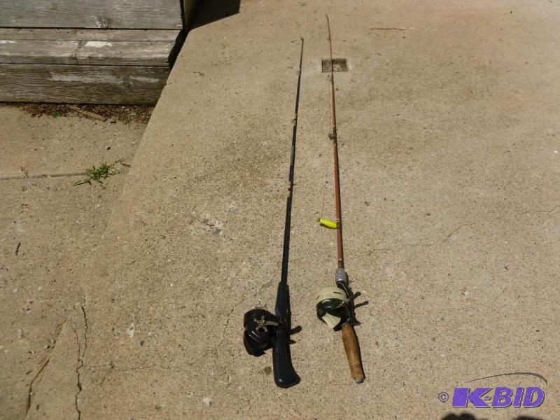 lot 17 image: Lot of two fishing rod and reel combos, incl...