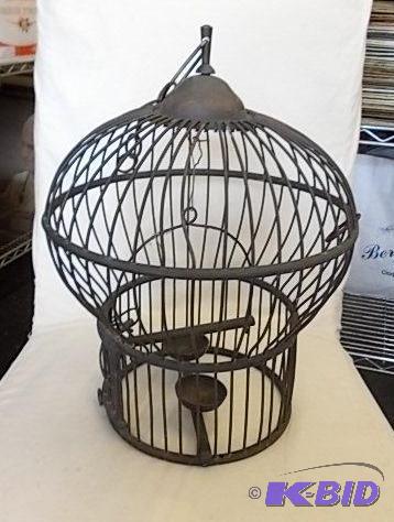 lot 11 image: Steel Bird Cage...
