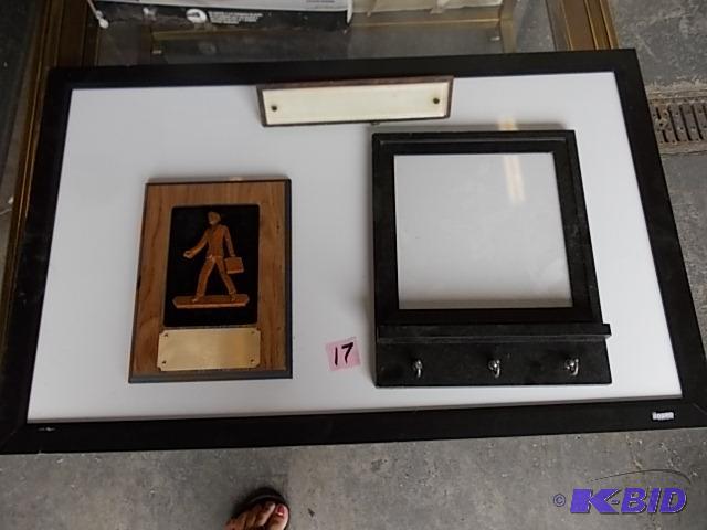 lot 17 image: 35 x 22 White Board, 12 x 14 White Board With...
