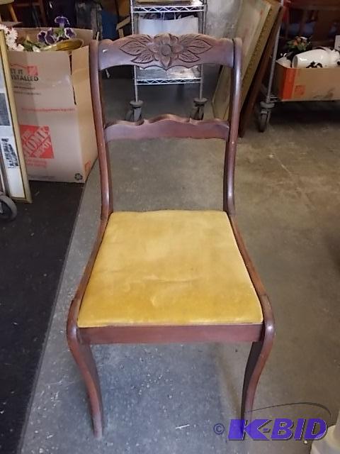 lot 24 image: Wood Chair...