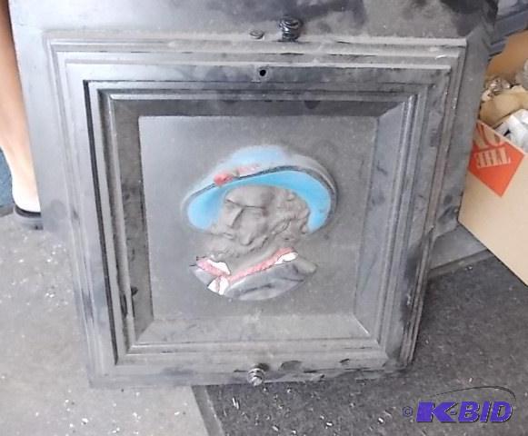 lot 40 image: Heavy Steel Picture Wall Plaque (Possibly For...