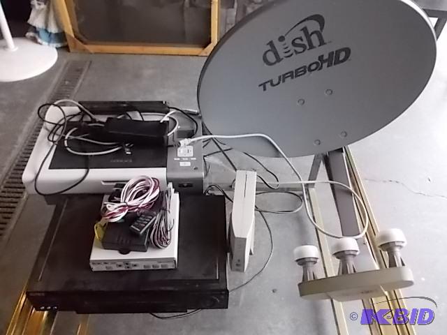 lot 47 image: Dish Brand Satellite Antenna, Surfboard Cable...